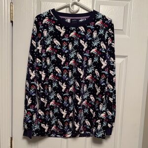 Vera Bradley Harry Potter Hedwig Forbidden Forest Long Sleeve Pajama Shirt